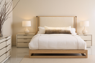 * PINSTRIPE UPH BED LIGHT - AMERICAN KING