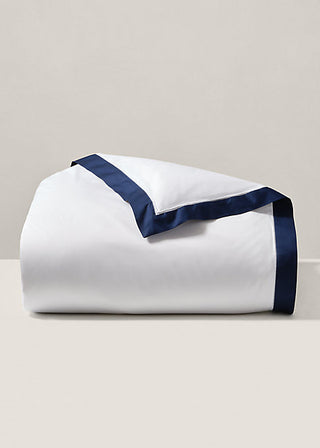 Organic Cotton Sateen Border Duvet Cover