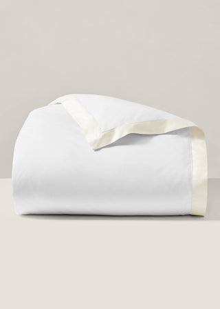 Organic Cotton Sateen Border Duvet Cover