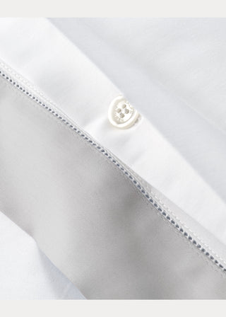 Organic Cotton Sateen Border Duvet Cover