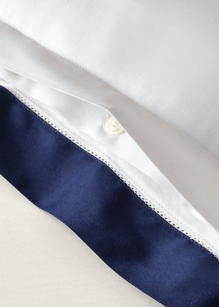 Organic Cotton Sateen Border Duvet Cover