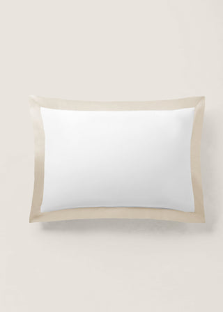 Organic Cotton Sateen Border Sham