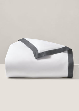Organic Cotton Sateen Border Duvet Cover