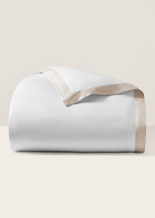 Organic Cotton Sateen Border Duvet Cover