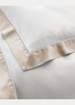 Organic Cotton Sateen Border Duvet Cover