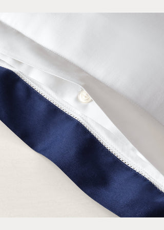 Organic Cotton Sateen Border Duvet Cover