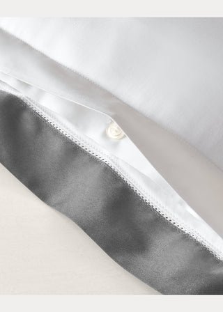 Organic Cotton Sateen Border Sham