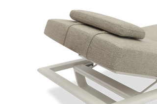 TWINS SINGLE SUN LOUNGER WITH 1 HEADREST PILLOW