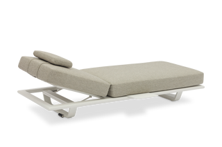TWINS SINGLE SUN LOUNGER WITH 1 HEADREST PILLOW