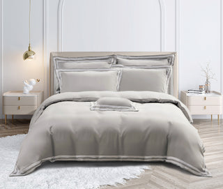 Solid Silver Grey Bedding Collection