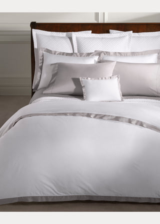 Organic Cotton Sateen Border Duvet Cover