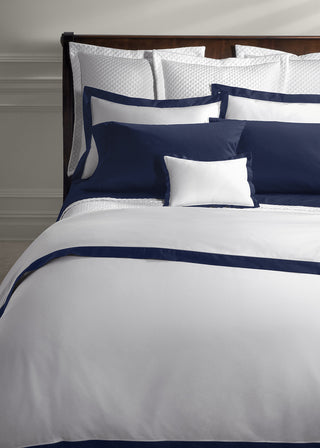 Organic Cotton Sateen Border Duvet Cover