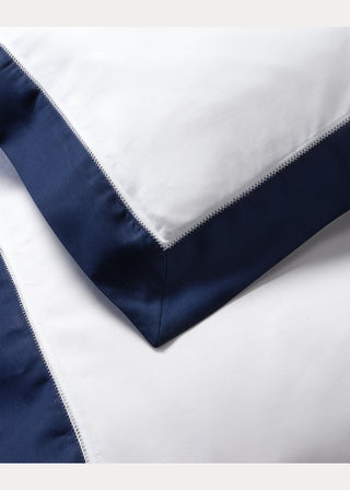 Organic Cotton Sateen Border Duvet Cover